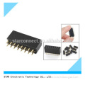 Double Female 2.54mm Pitch 16 Pin Pin Header Socket